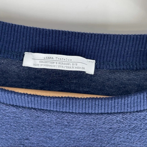 Zara Superspecial Cropped Sweatshirt Size … - Picture 3 of 5